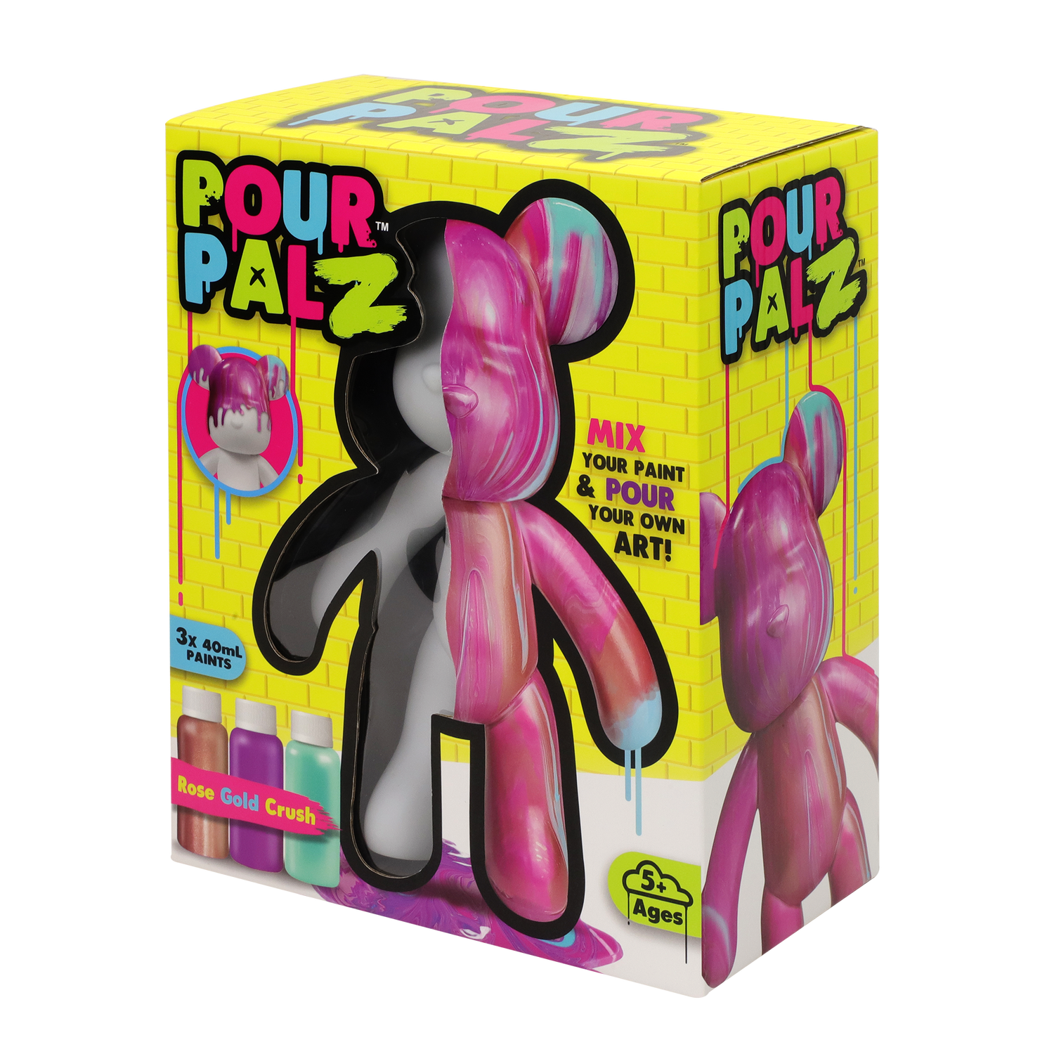 Pour PalZ Large Paint Bear ROSE GOLD CRUSH Wave 2 — TOYMONSTER